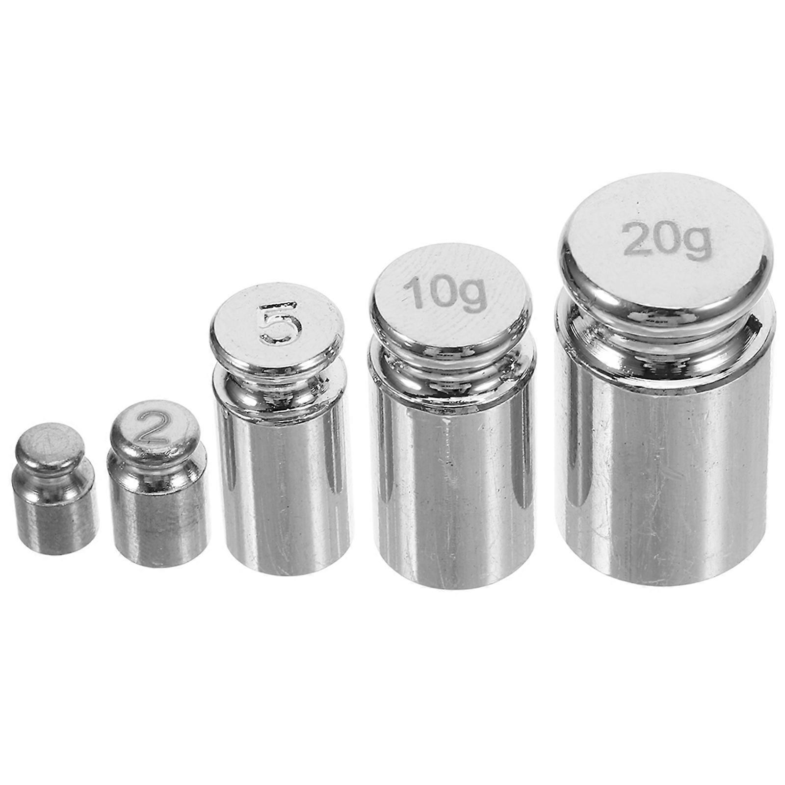 Durable Steel 5Pcs Calibration Weight Set for Balance Scale Use