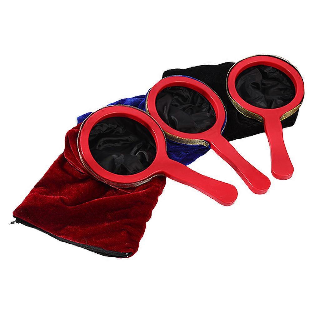 Change Bag with Zipper for Stage Props 3Pcs with Twisting Handle