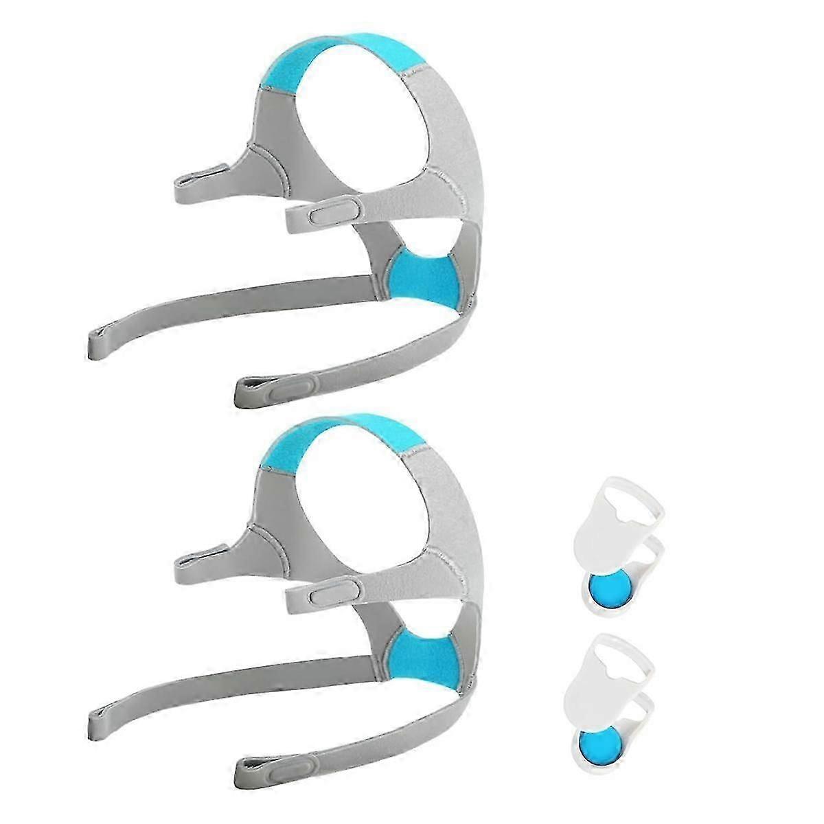 2 Packs Replacement Headgear Compatible with F20, with Magnetic Clips, Adjustable Replacement Headgear Strap for F20
