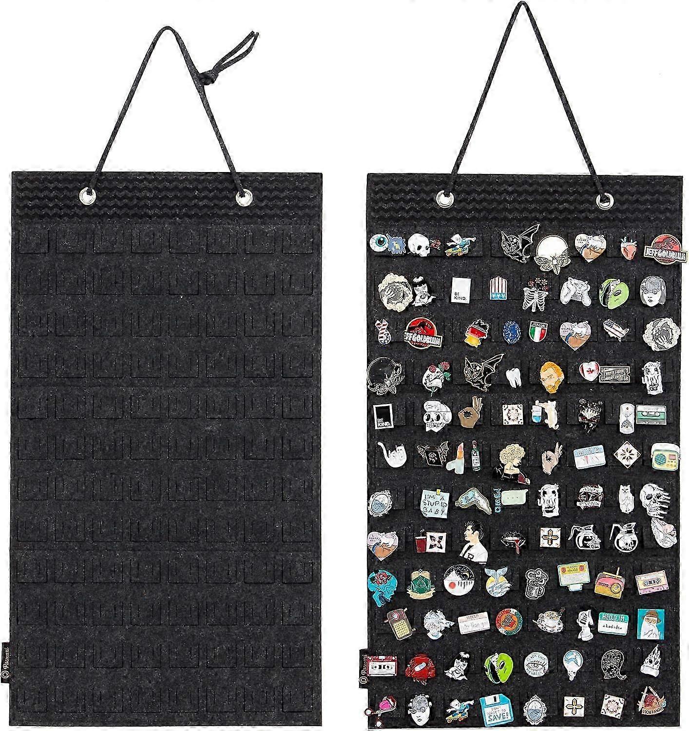 Hanging Brooch Pin Organizer, Display Pins Storage Case, Brooch Collection Storage Holder, Holds Up to 96 Pins.(Not Include Any Accessories) (S-96 Sl