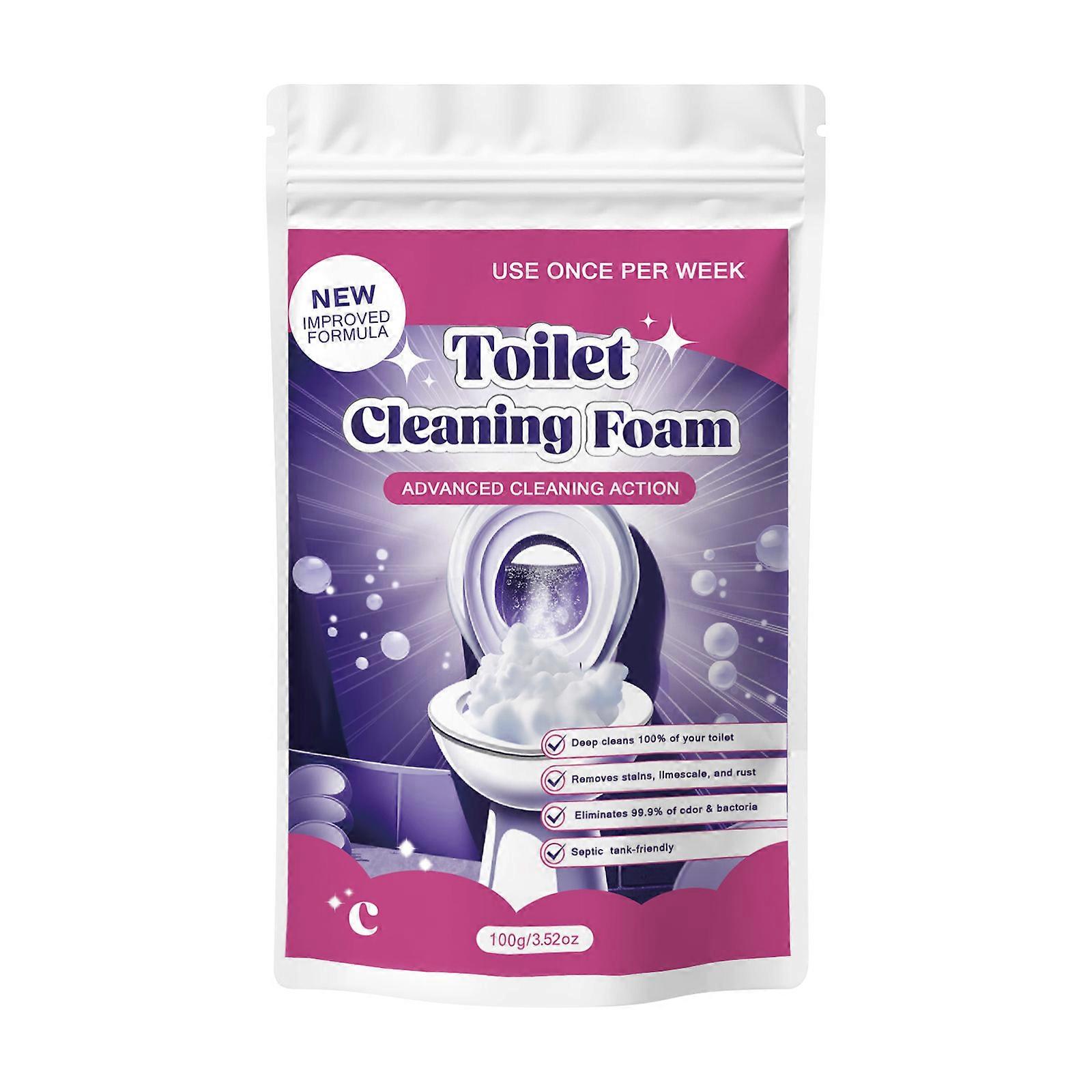 Lemon Scented Toilet Cleaner 100g - Weekly use foam removes stains, scale & rust. Advanced formula for powerful bowl cleaning