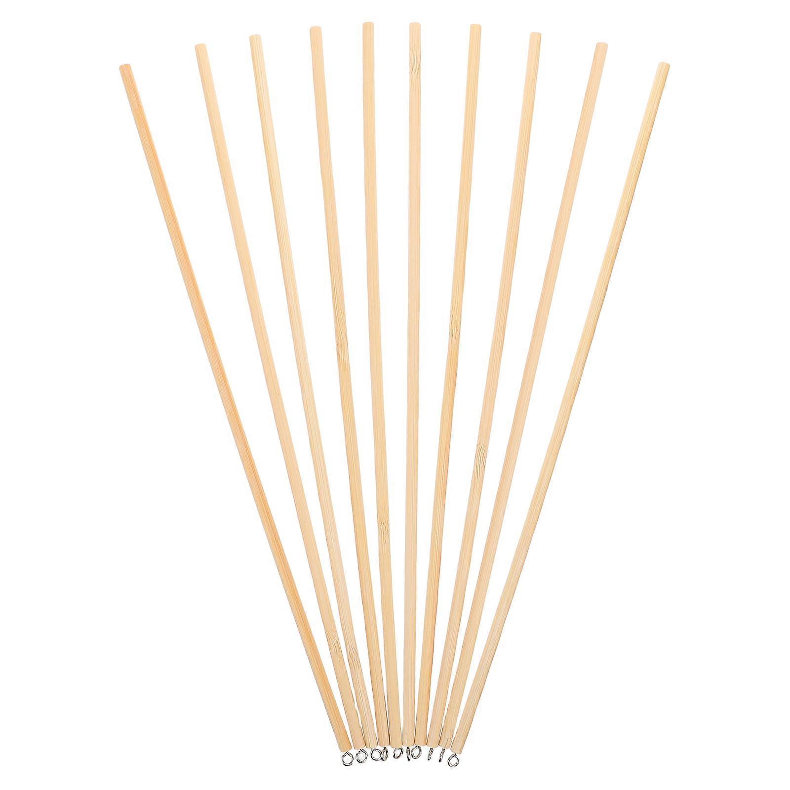 Skin Shadow Puppet Materials Wooden Puppet Rods for DIY 10Pcs Set