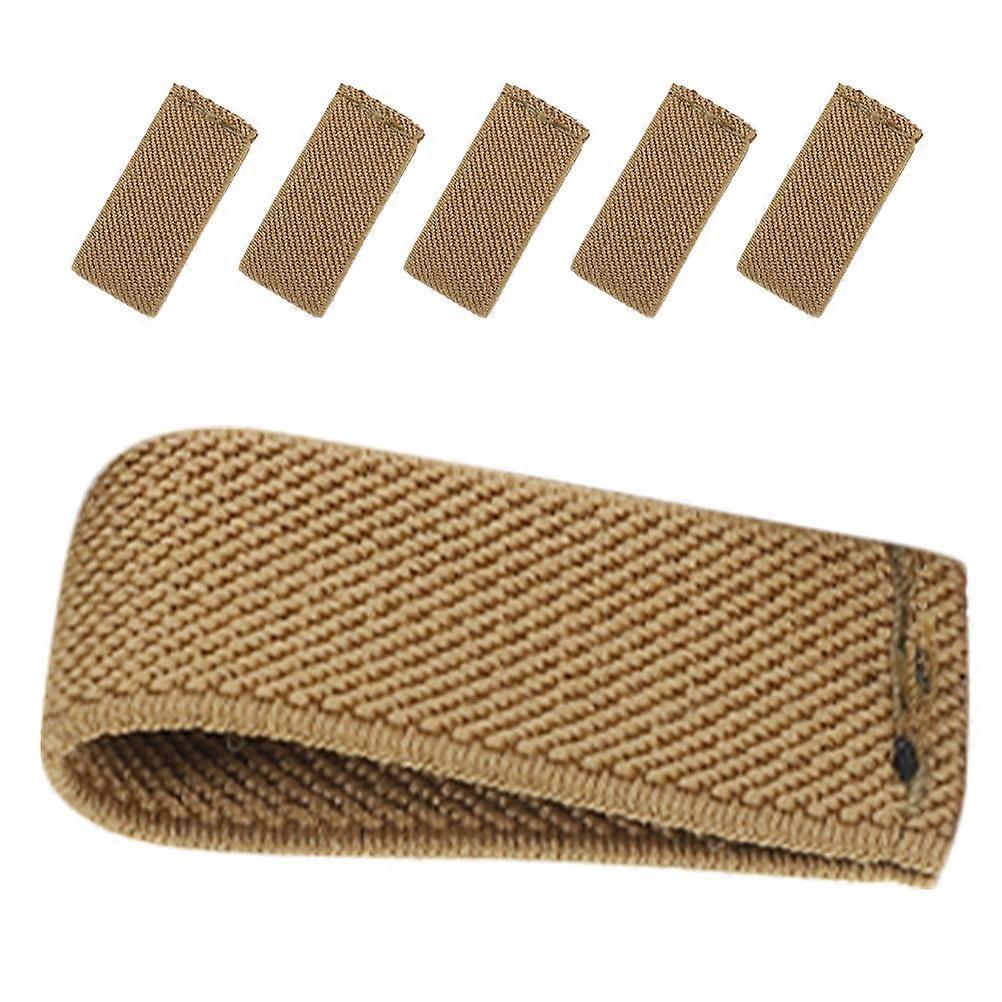 Hemoton 6pcs Elastic Belt Keepers for Backpack Straps Webbing Strap Nylon Loop Retainers