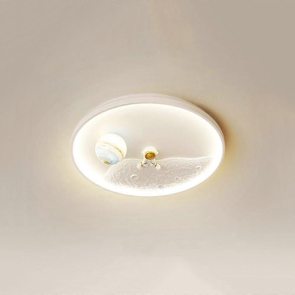 Kids Ceiling Light Cartoon Astronaut LED with 3 Color Modes for Nursery and Bedroom, 50cm White