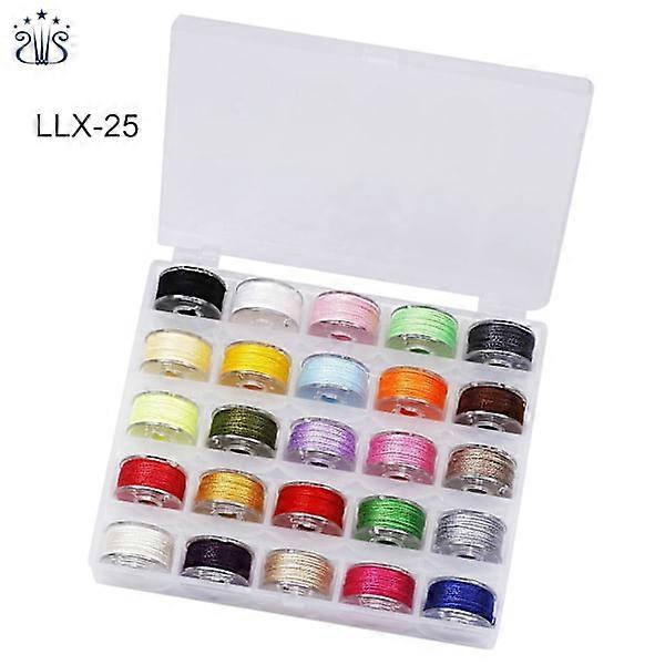 Sewing thread Polyester 25 pcs different colors multicolor one size