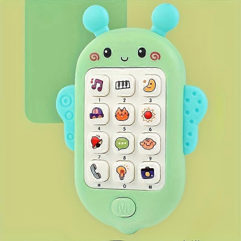 Jouet d'apprentissage de t��l��phone musical Bee - T��l��phone avec musique, histoires, chiffres, animaux et mode semblable �� une lampe de poche