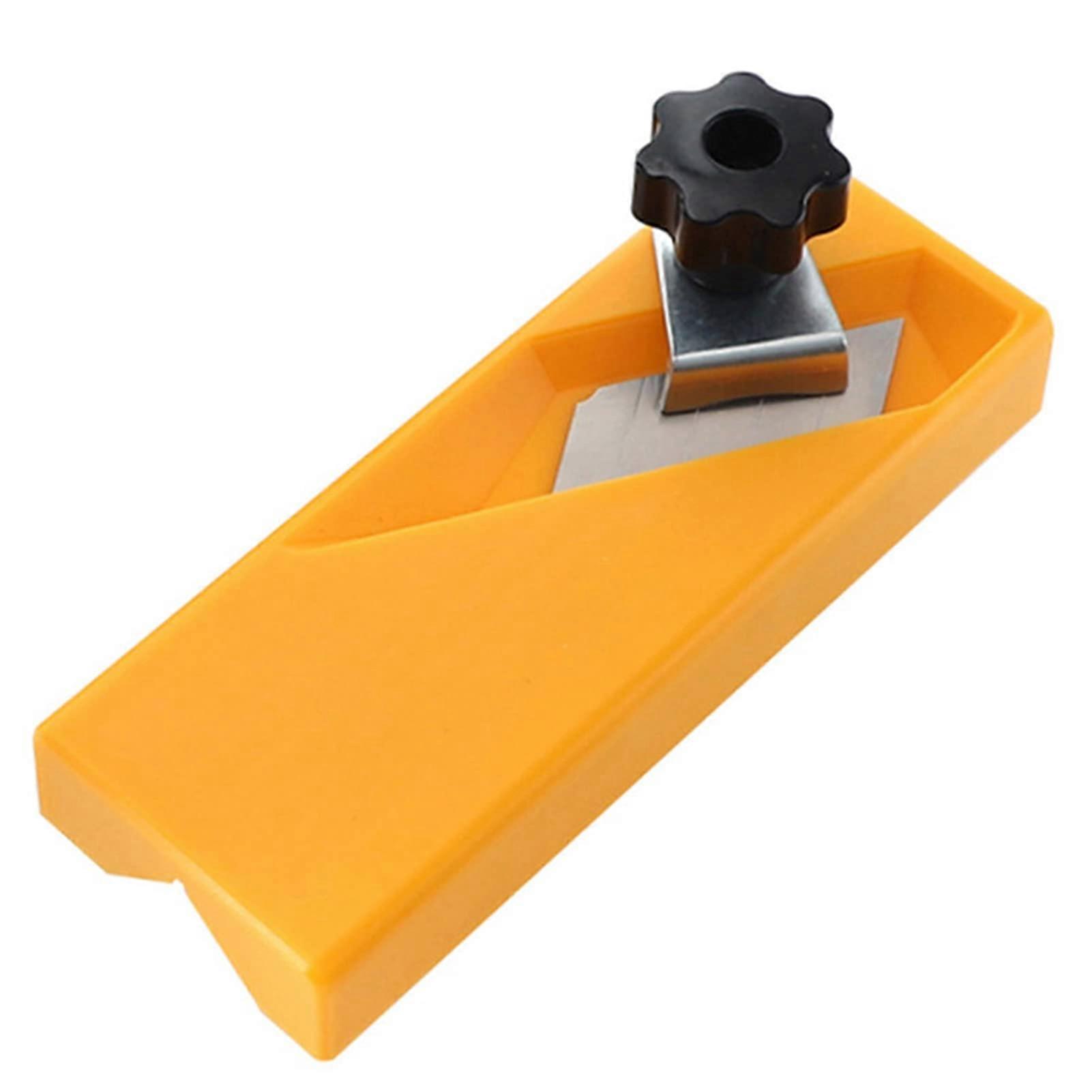 Edge Banding Trimmer with Replaceable SK5 Blade, Dual Groove Precision Tool for Wood and Gypsum Board