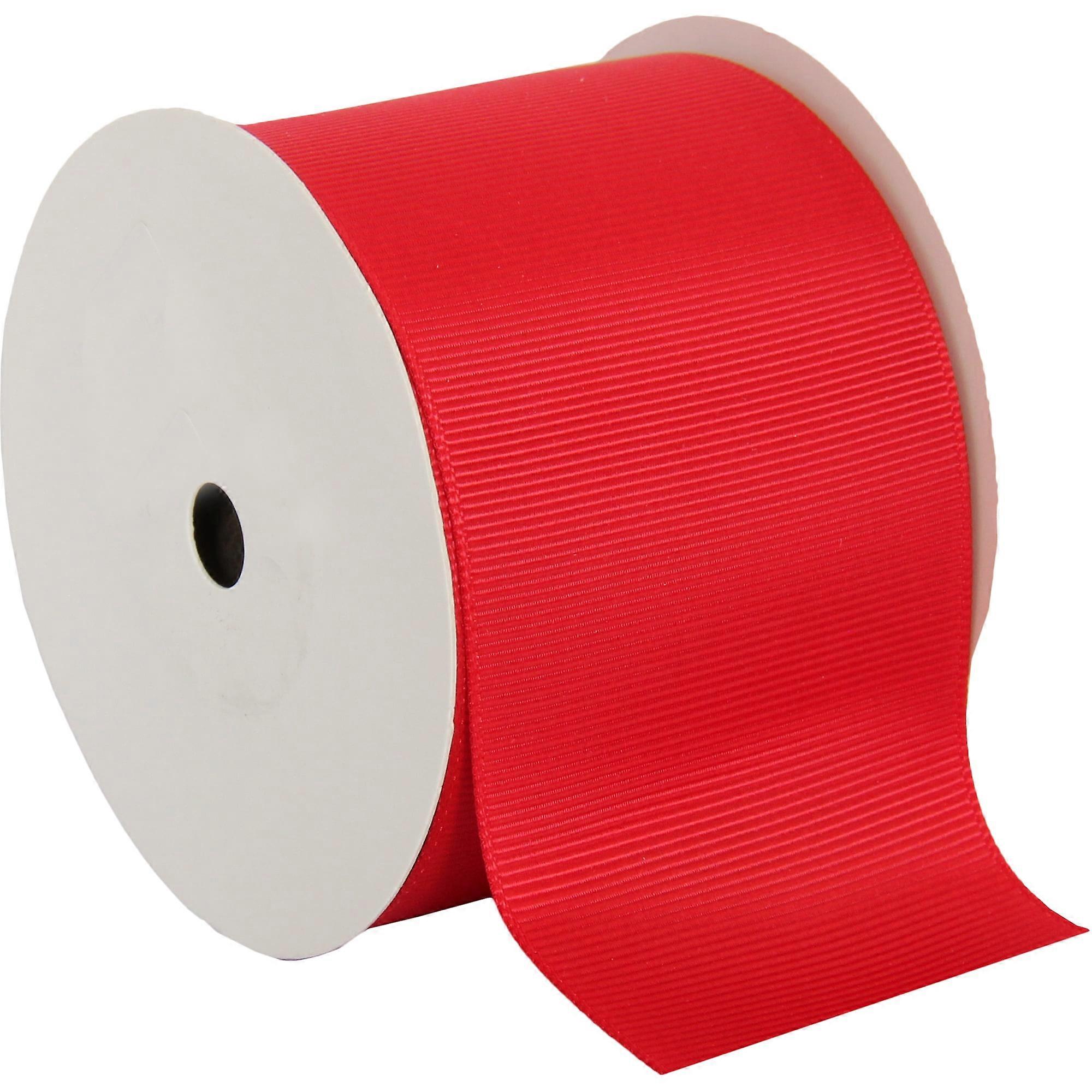 Threadart Grosgrain Ribbon Rolls - 2 1/4" width - Red - 10 yd rolls available in 25 colors and 4 widths