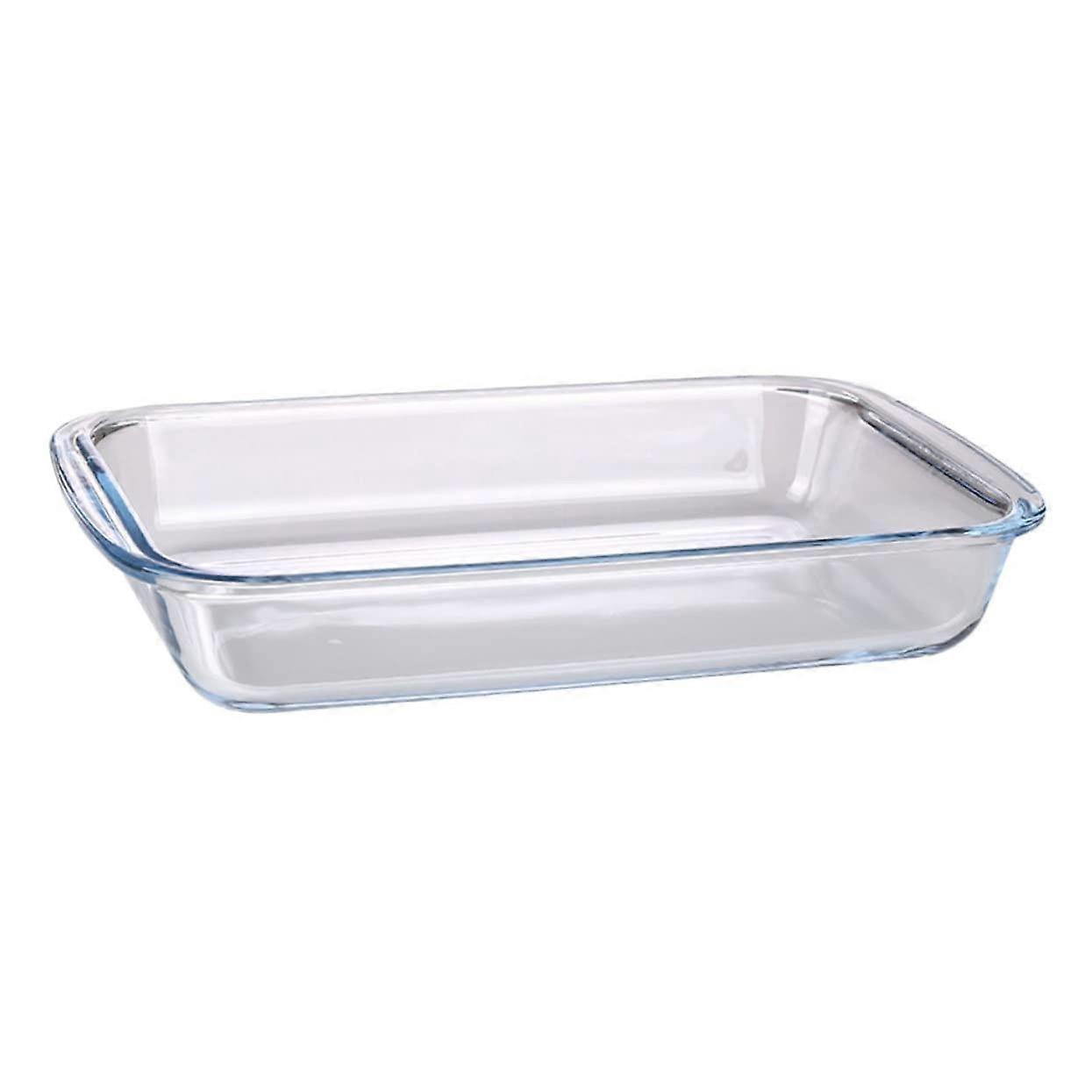 Tempered Glass Serving Plate Microwave Safe Smooth Scratch Surface for Fruit Steak Dinner