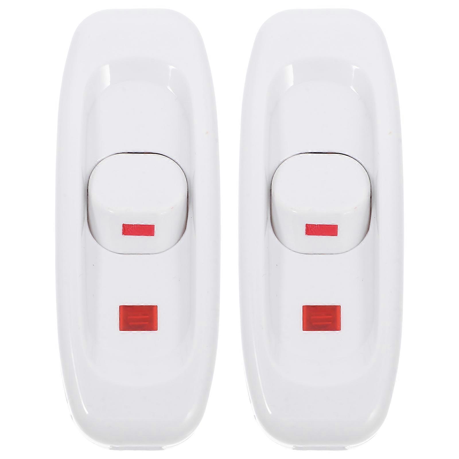 Inline Cord Switches with Indicator Light for Lamp Control 2Pcs Set