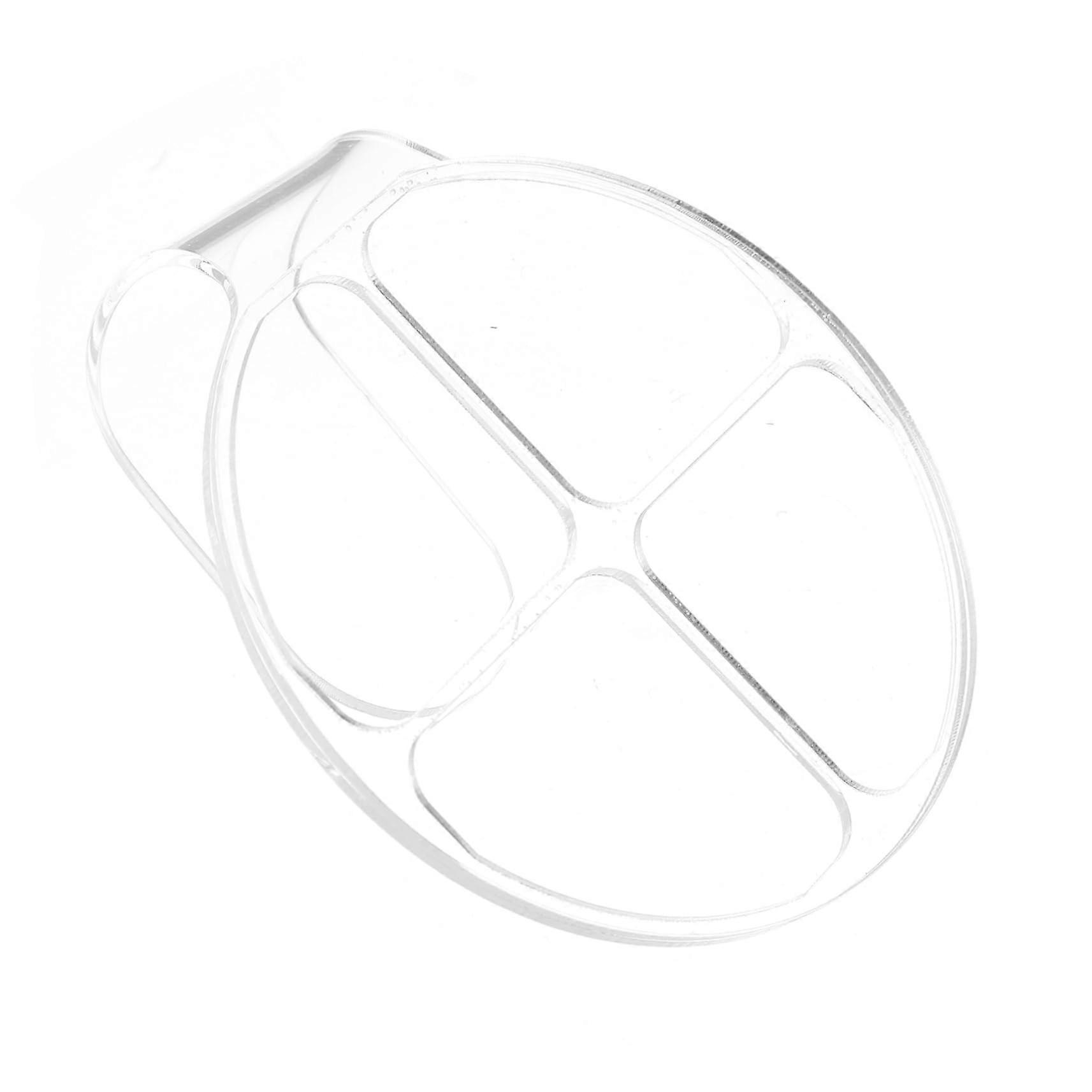 Acrylic Makeup Mixing Palette Handheld Clear 4Compartment Tool for Foundation Nail Art