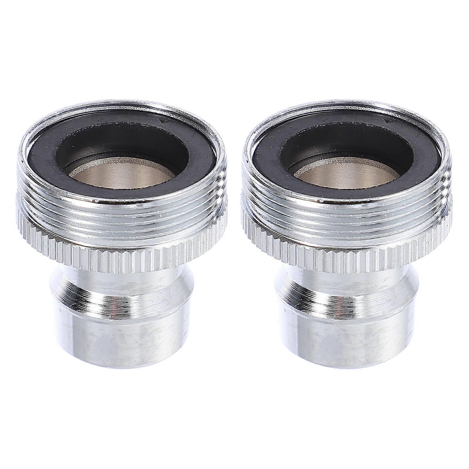 Diskmaskinsblandare i mässing för kranbyte, 2 st, silverfärgad