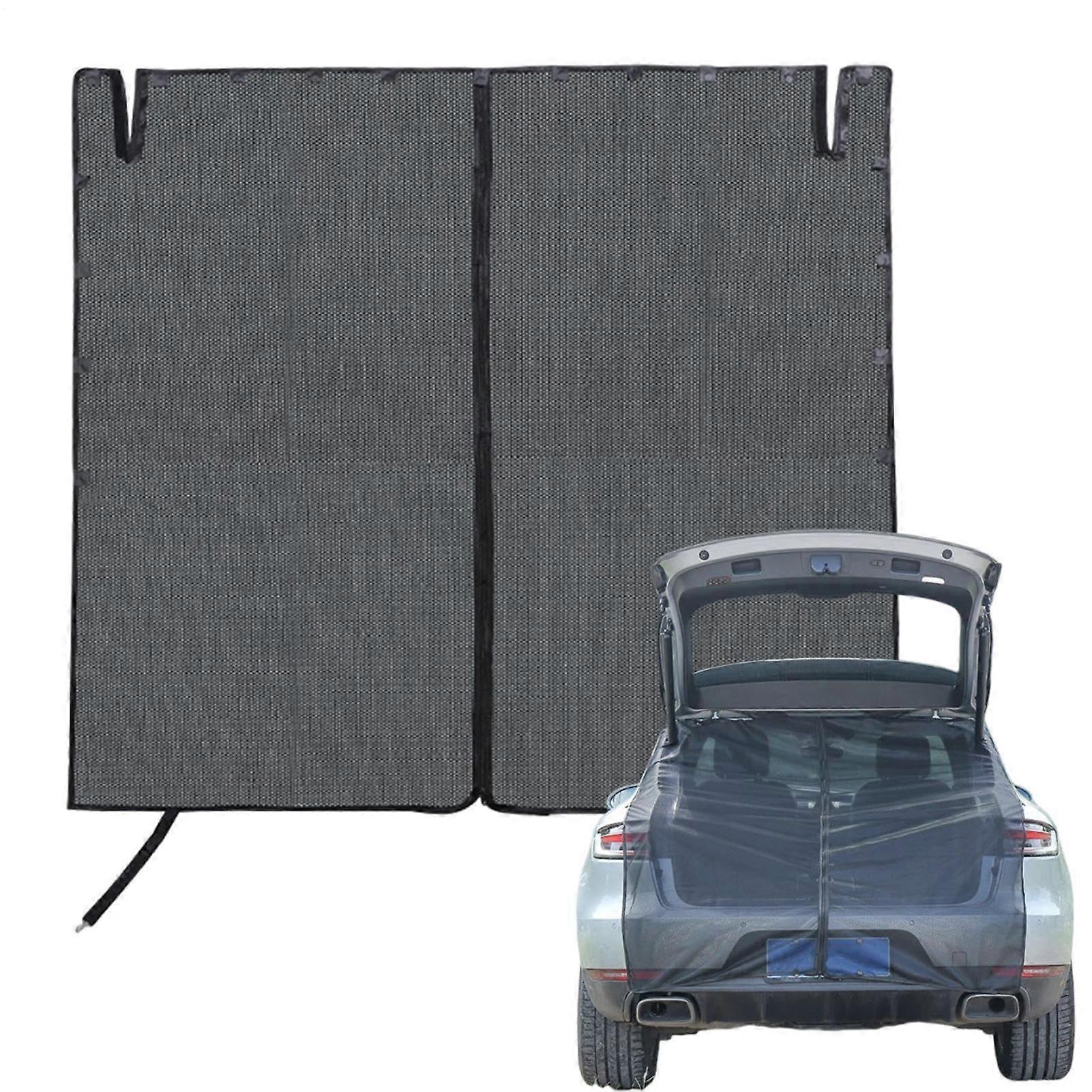 Tailgate Mesh Screen for RV with Magnetic Quick Install, Heat Insulation Privacy Shade Net