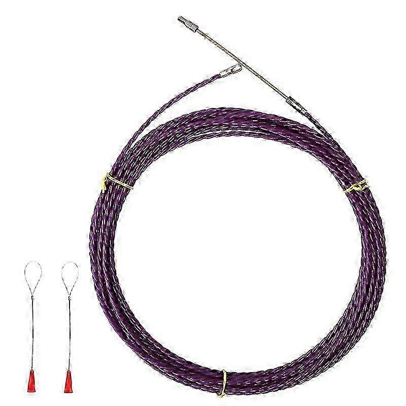 2025 Durable Electrical Threader Purple 5/10/15/20/25m Fish Tape Cable Puller Wire