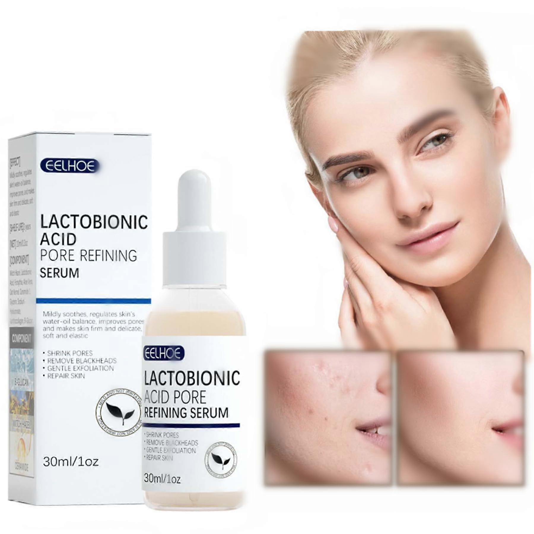 Turmeric Face Serum Pore Minimizer with Lactobionic Acid, Alcohol Hydrating Essence 1 Pack