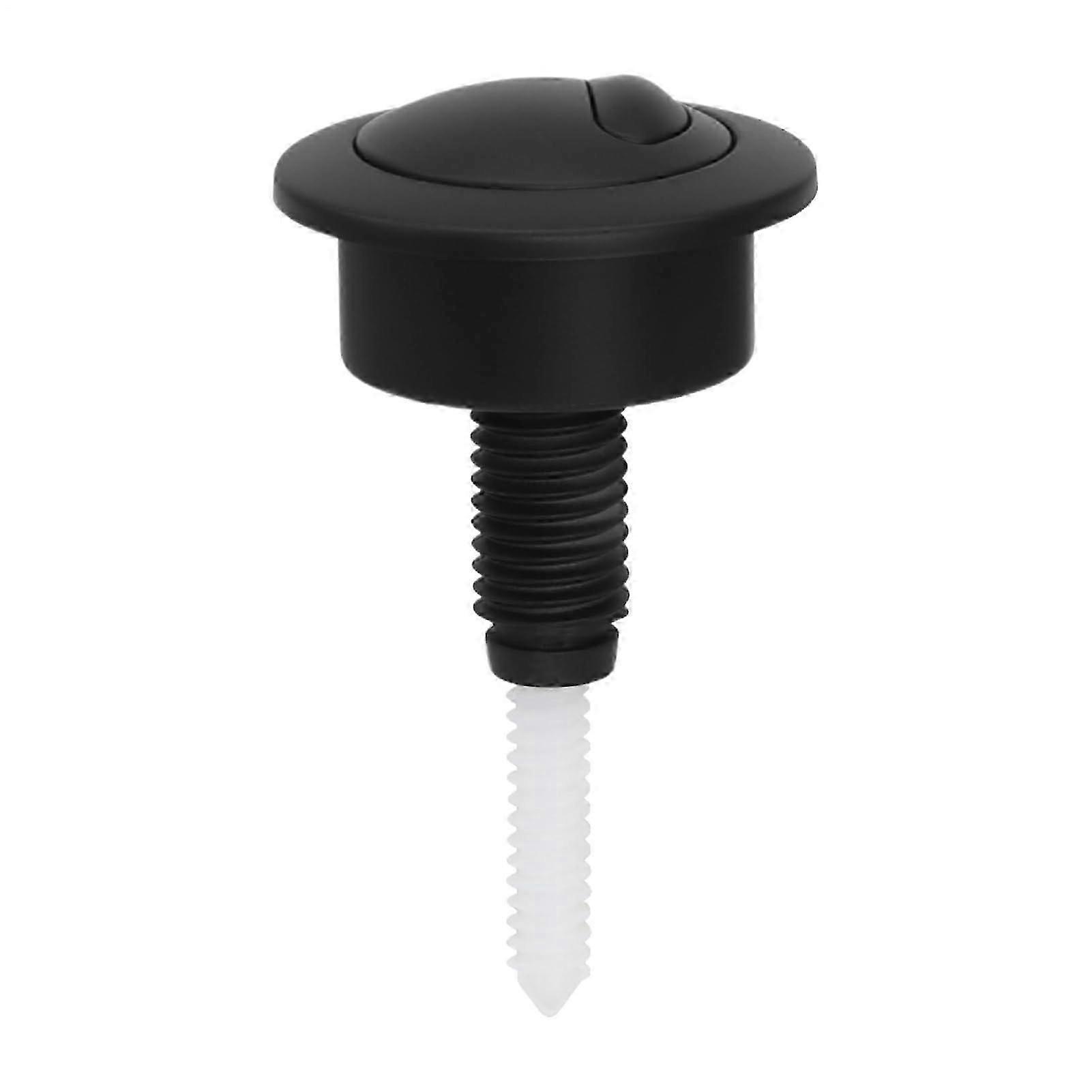 Toilet Flush Button Replacement Black, Double Flush Push Button for Cistern, Compatible Toilet Accessories, Easy Install