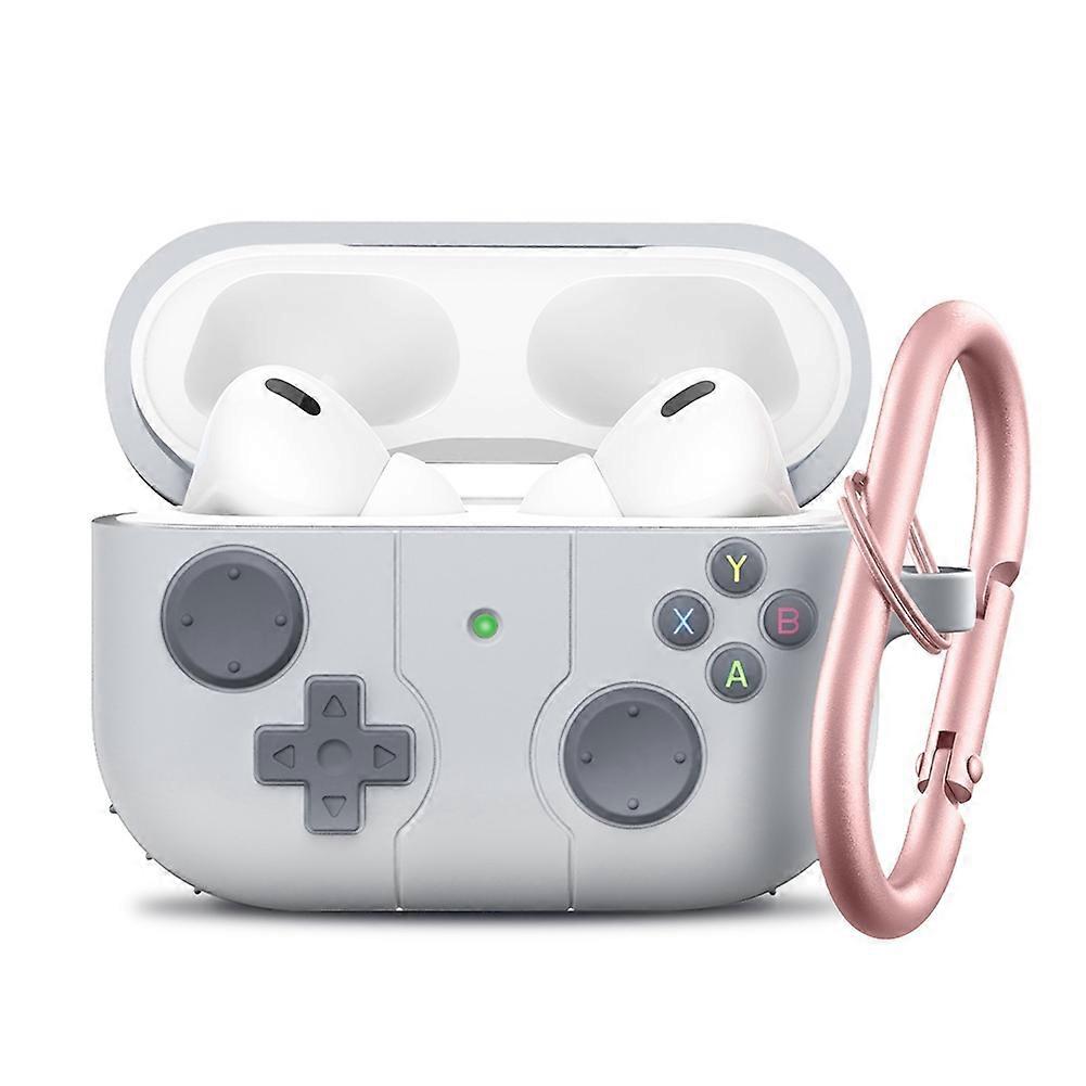 Suitable for Protective Case Bluetooth Headset Case Silicone Protective Case Silver-Gray