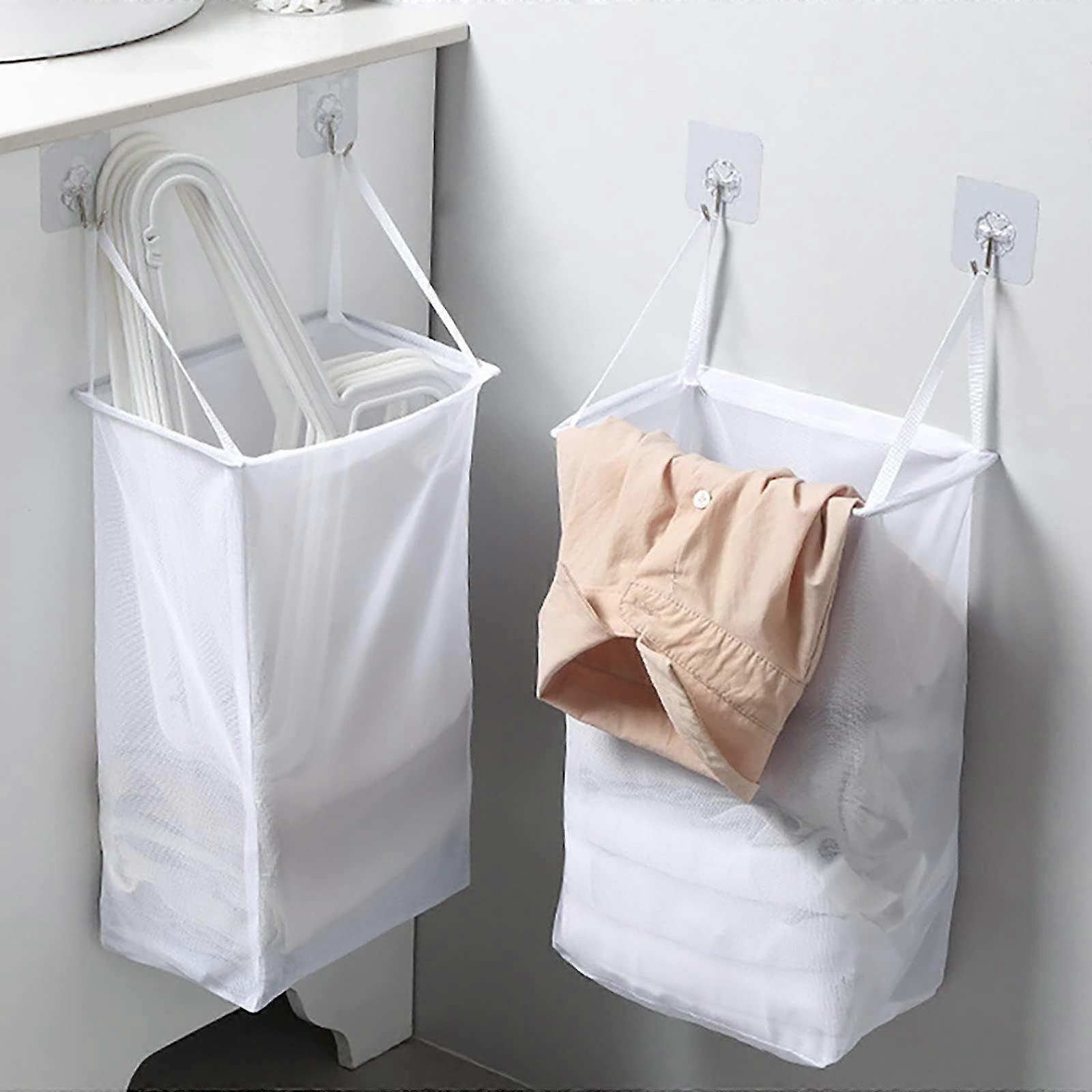 Foldable Laundry Hamper with Large Capacity Mesh and EasyCarry Handle for Home or Dorm