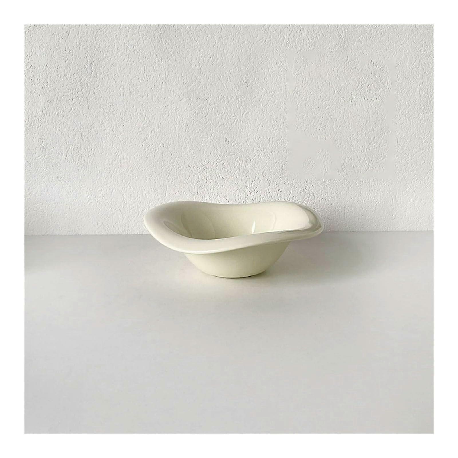 Porcelain Sauce Dish with Elegant Minimalist Design, Stackable Small Serving Bowl for Condiments
