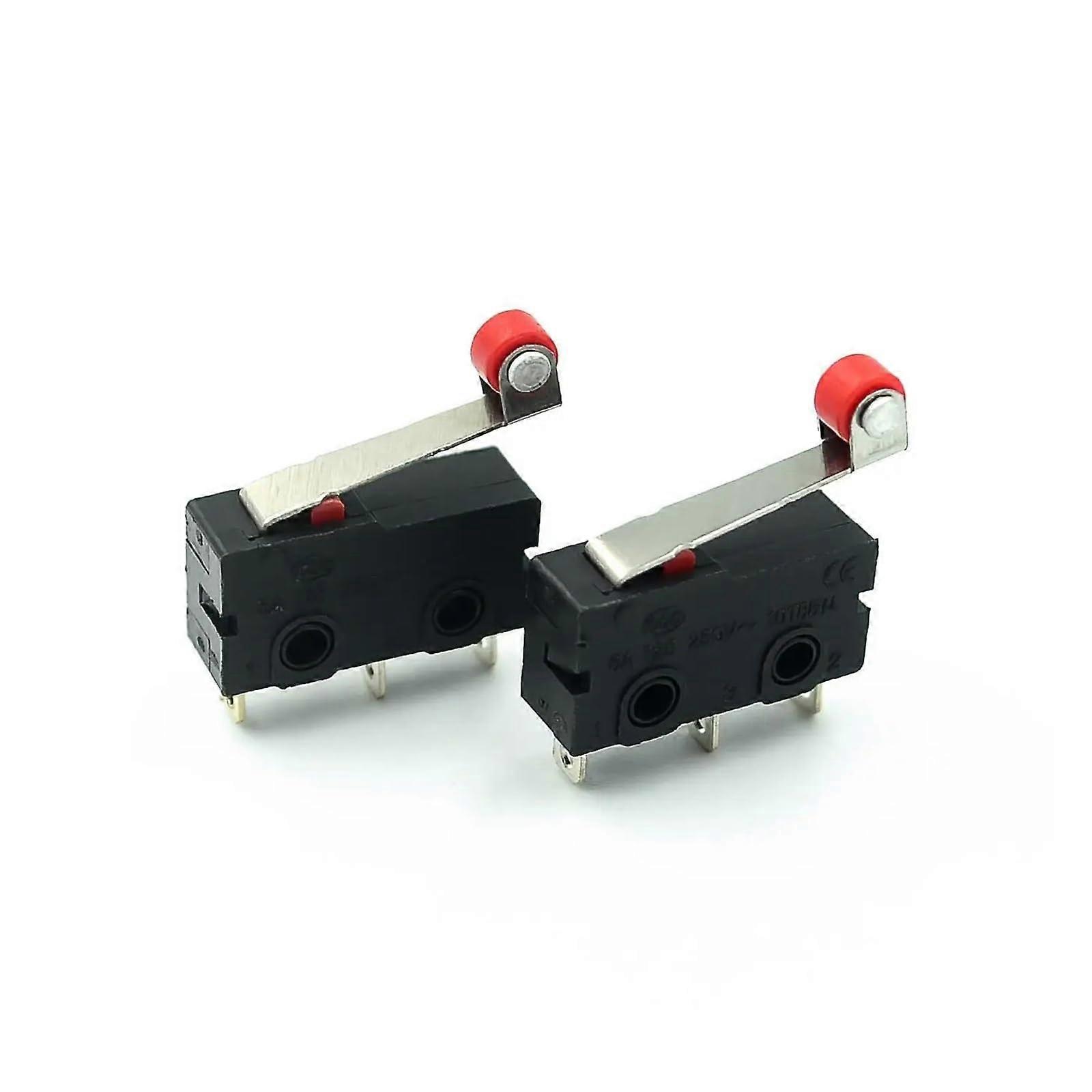 10 Pcs SPDT Roller Lever Limit Switch for Precise Position Detection and Quick Snap Action