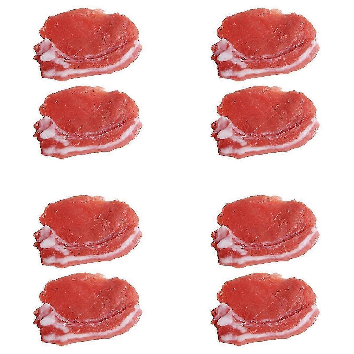 2Pcs Fake Cooked Fresh Pork Simulation Cabinet Desk Decoration