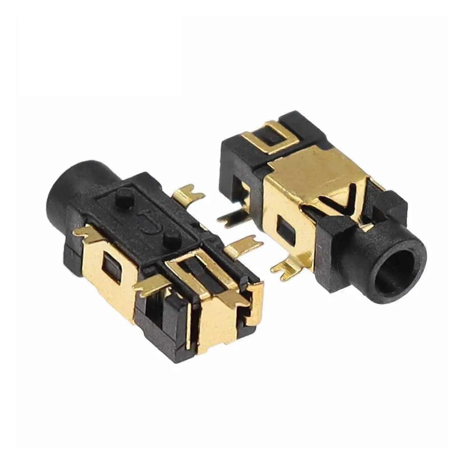 100PCS PJ209 2.5mm Stereo Headphone Jack Connector GoldPlated Audio Socket