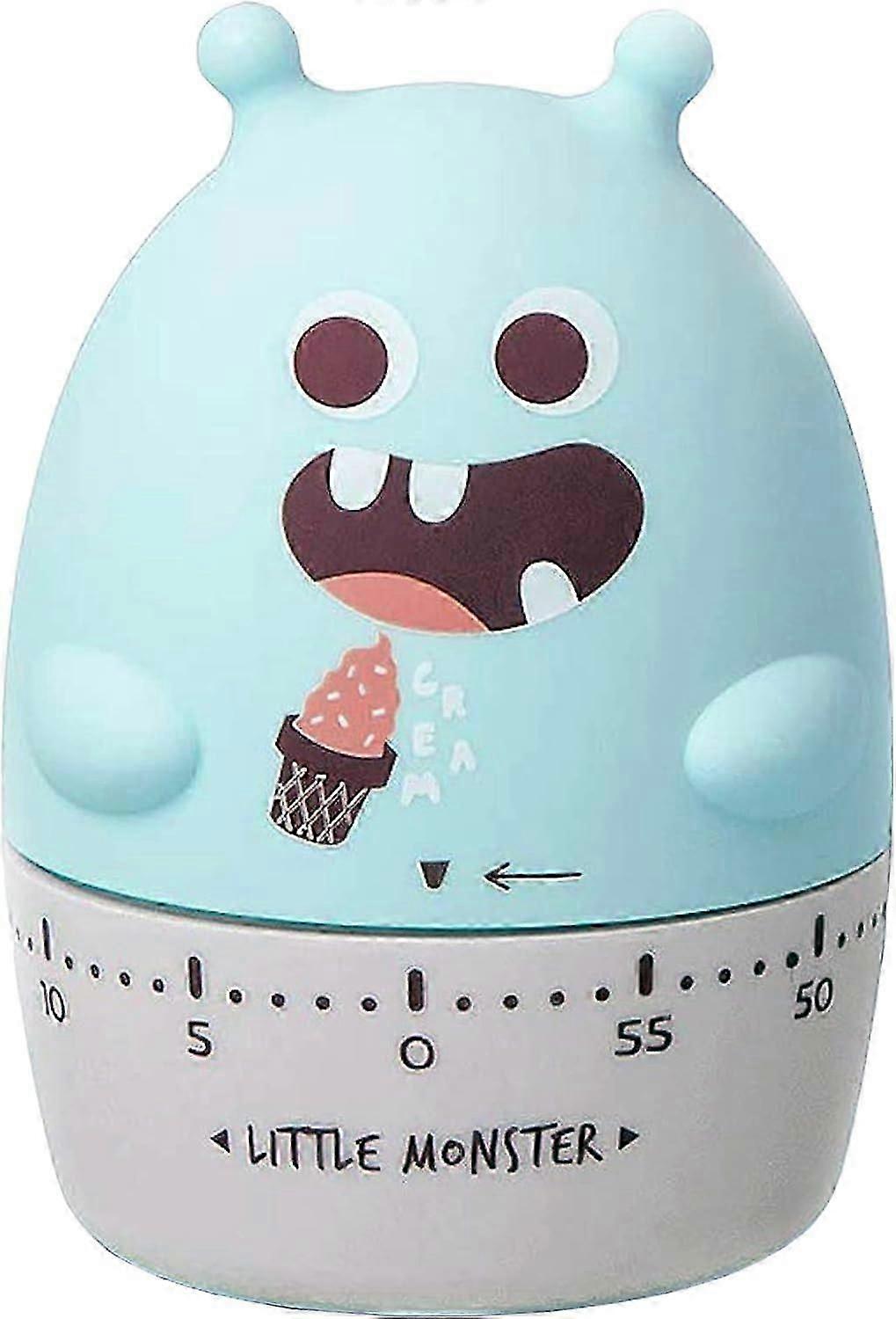Mechanical Cute Kitchen Timer, 60-Minute Wind Up Dial Rotating Countdown No Batteries