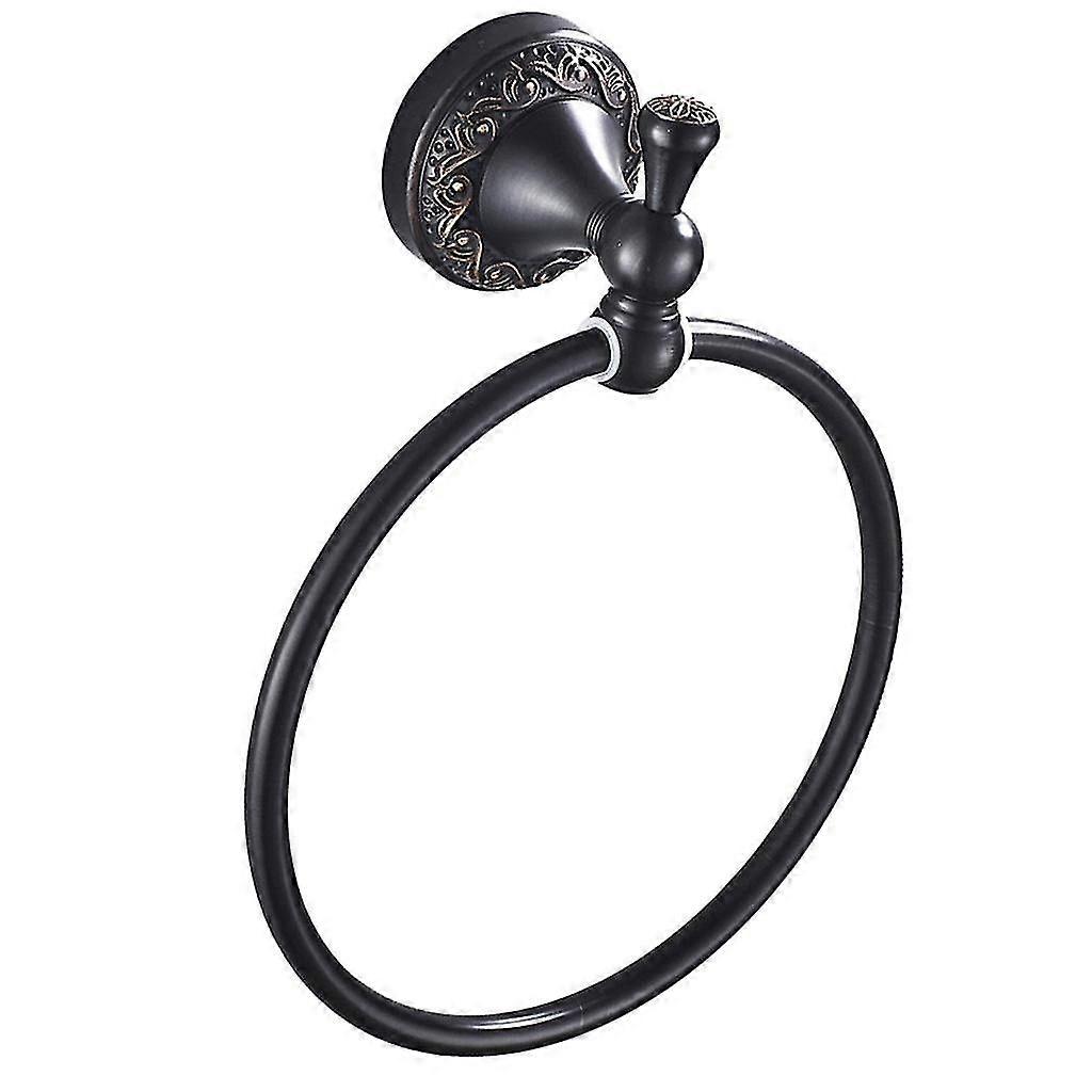 Black Chrome Towel Ring for Bathroom Hardware and Accessories