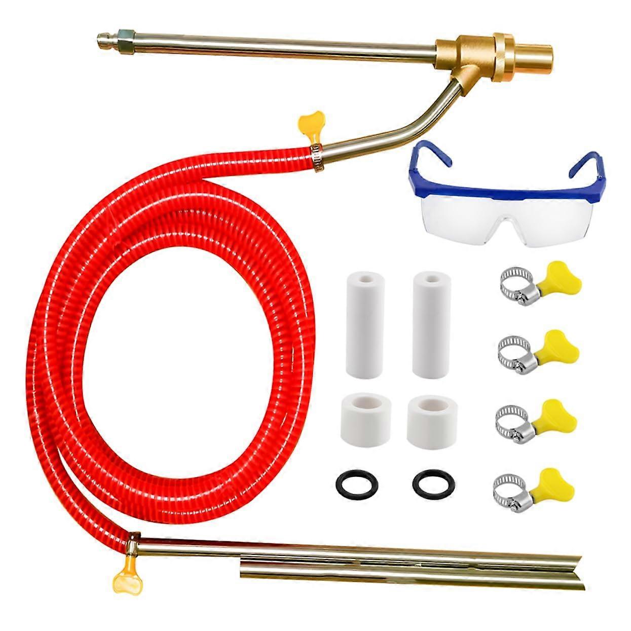 Wet Sandblasting Kit for Pressure Washer Rust and Paint Removal Durable Quick Connect Attachment