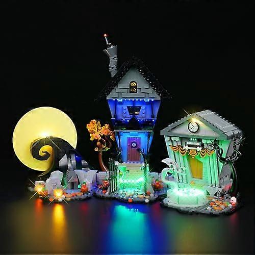 LED Light Kit for  Tim Burton Nightmare Before Christmas 21351 with MultiColor Effects