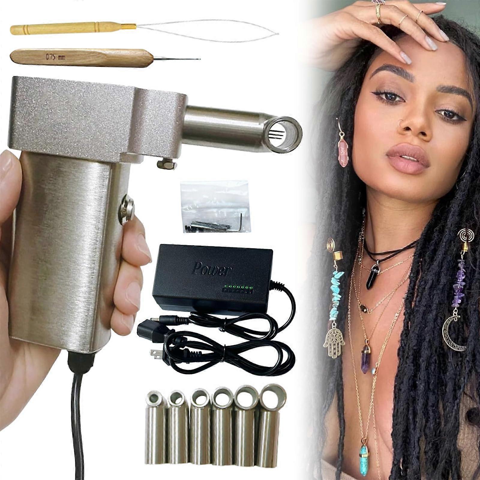 Electric Hair Braiding Machine with 6 Heads, Quick Dreadlock Formation and Adjustable Speed Control
