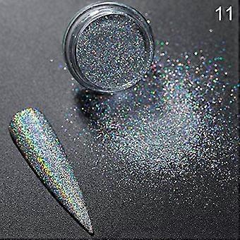 Nail Art Glitter Holographic Hexagon Sequins 3D Iridescent for DIY Manicure Decoration Color 33