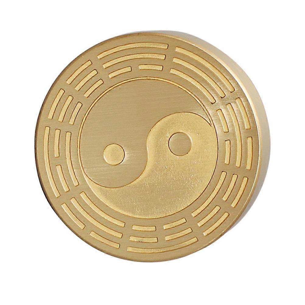 Brass Paperweight for Calligraphy with Round Shape for Home Use
