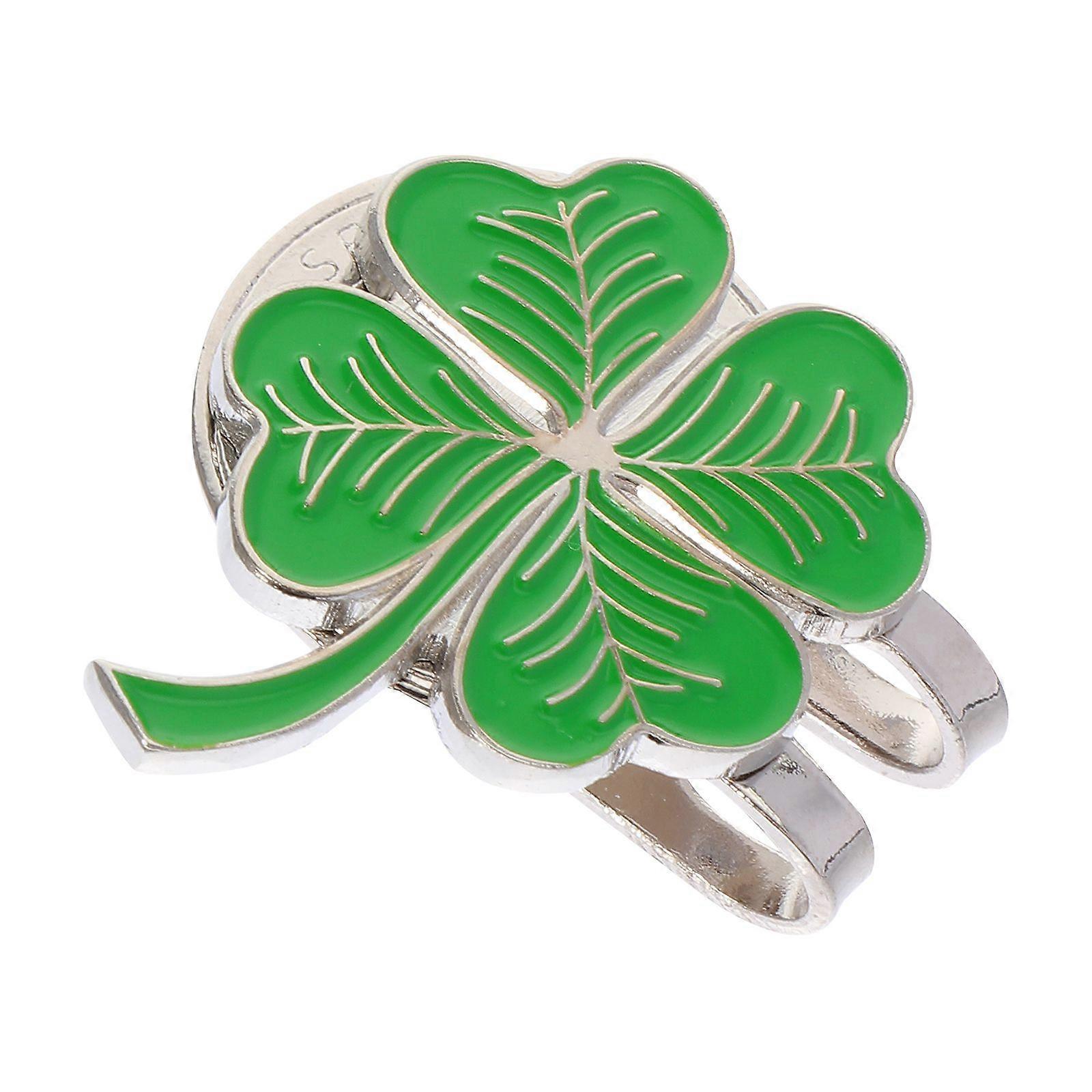 1PC Golfing Hat Clip Clover-shape Clip for Golfing Hat Four-leaf Clovers Decor