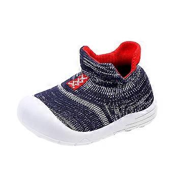 Babysokjes, peuterschoenen, loopschoenen, ademend, antislip, voor jongens en meisjes, binnen- en buitenschoenen, eerste loopschoenen, sneakers, 6-9 maanden.