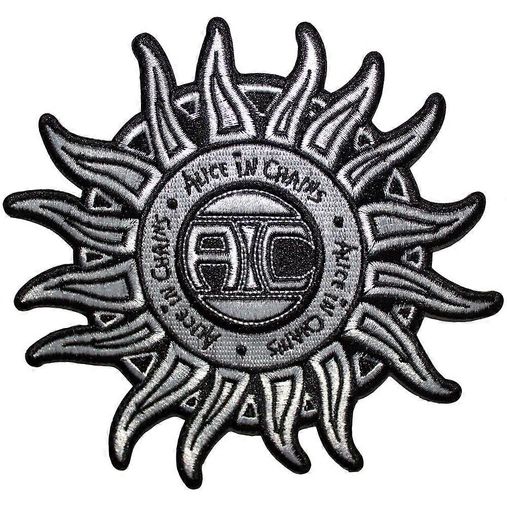 Alice In Chains Sun Logo B&W Woven Patch