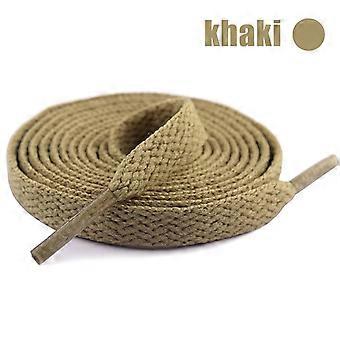 100cm Flat Khaki Shoe Laces for Sneakers, Running Shoes, Hiking Boots – Compatible with All Sneakers