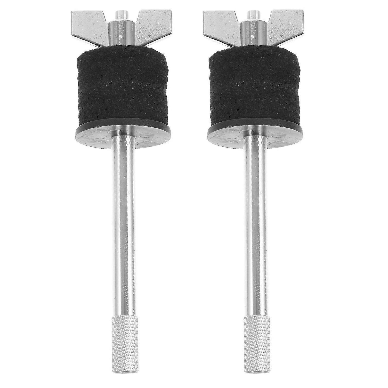 2pcs Cymbal Stack: Cymbal Stand Stacker Attachment Percussion Hardware - Adjustable Double Layer Splash Extension Mount For Drum Set