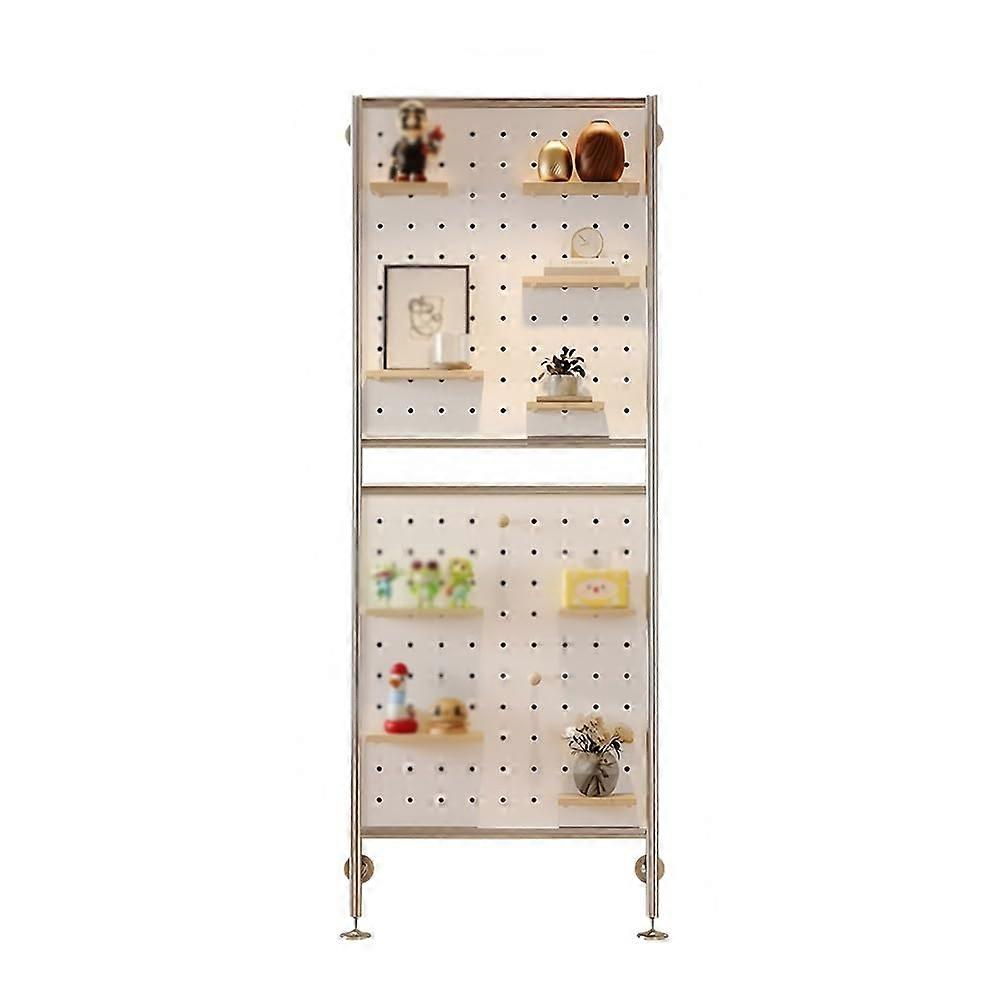 Pegboard Organizer with Hooks for Efficient Storage, White Backdrop Sheet 90x120cm Versatile Use