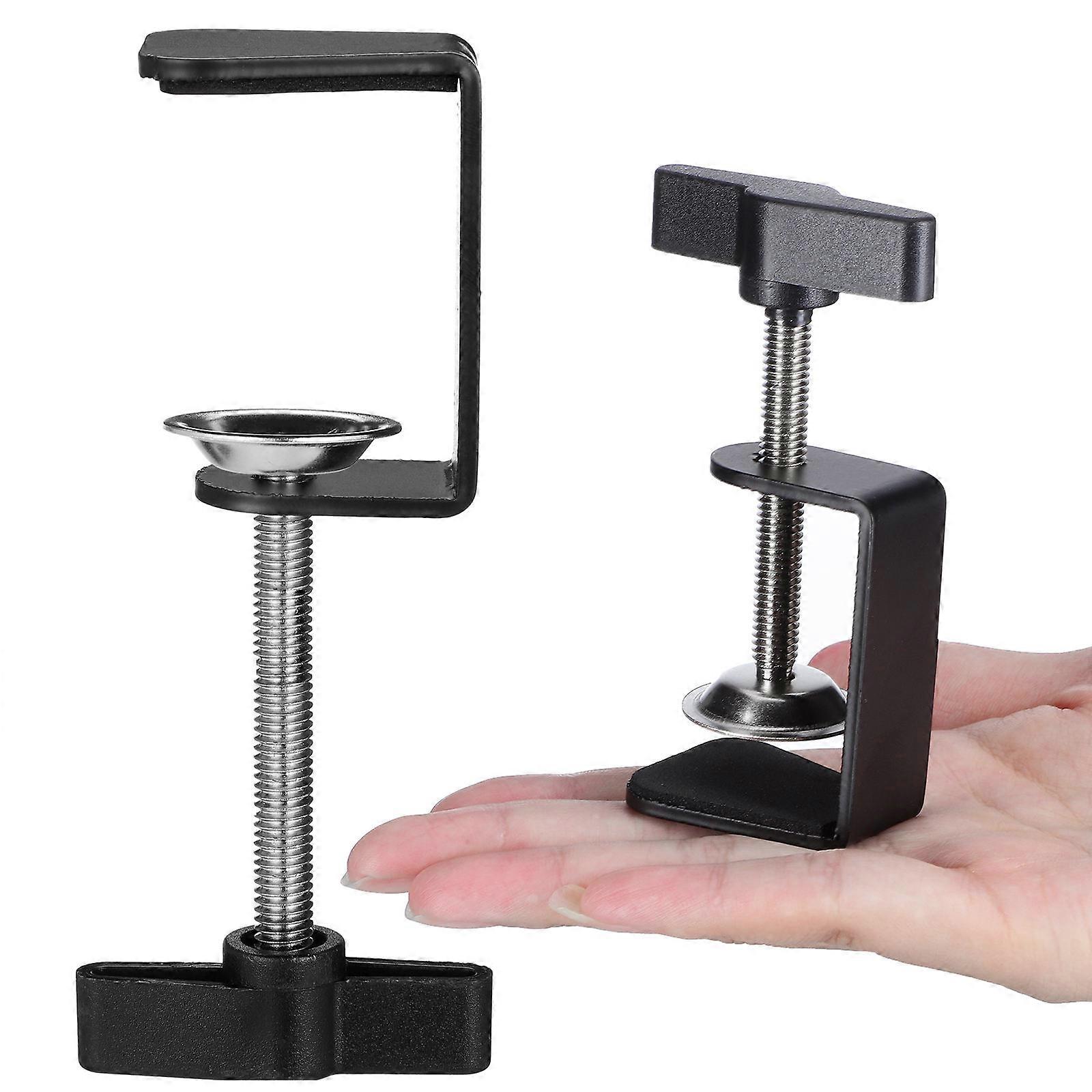 Adjustable Desk Clamp C-Shape Retaining Clips for Table Use 4Pcs Set