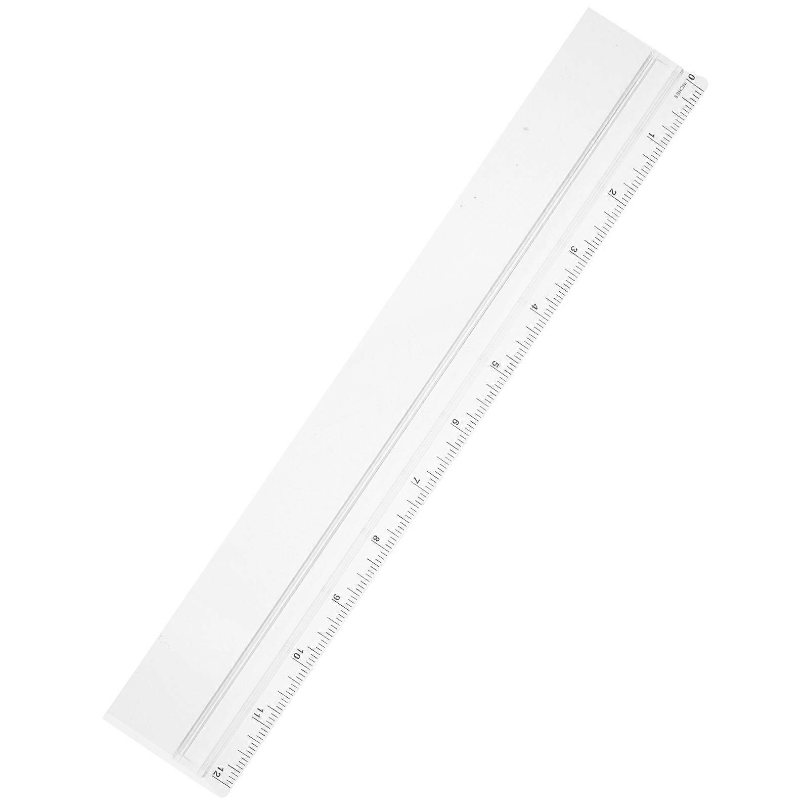 Transparent Magnifying Ruler Plastic Ruler for Measuring
