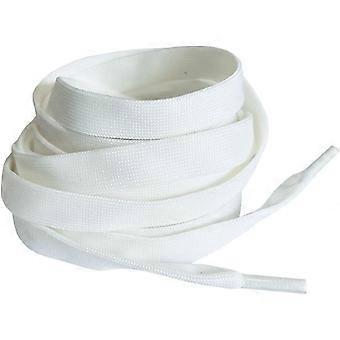 1,2 cm breite Schnürsenkel Flache Schnürsenkel aus Polyester für McQueen Schuhe 55Inch Pure White