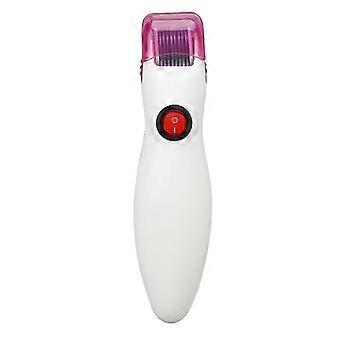 LED 540 Pins Microneedling Roller Vibration Schmerzfreies Haarwachstum Bart Hautpflege Microneedling Tool WeißYMMR)