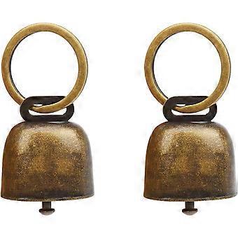 Lot de 2 clochettes pour collier de chien, accessoires décoratifs pour animaux de compagnie, avec fonction anti-perte et dressage.