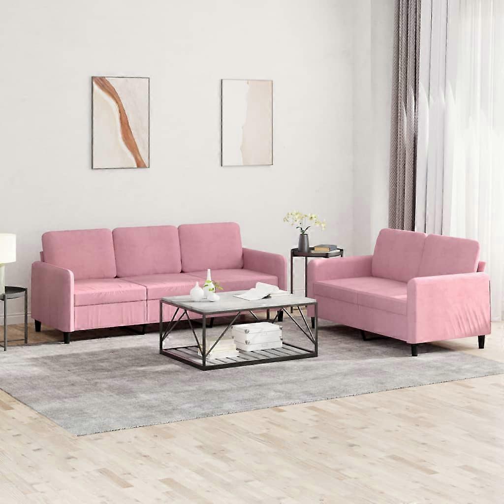 2-tlg. Sofagarnitur Rosa Samt, SKU: 3202017