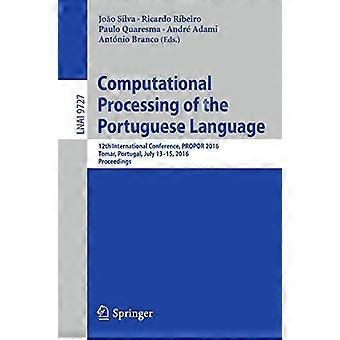 Computational Processing Of The Portuguese Language 12th International Conferenc - Springer Nature B.V - Paperback - en Book