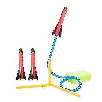 Lanzacohetes de espuma de juguete con soporte, juego deportivo al aire libre para niños de 3 años en adelante, juego de saltar y correr.