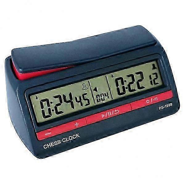 2x ABS Digital Chess Clock Portable Chess Clock Digital Chess Timer Game Timer