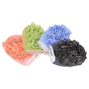 4Pcs Bathroom Shower Gloves Back Scrub Shower Balls Body Exfoliating Gloves