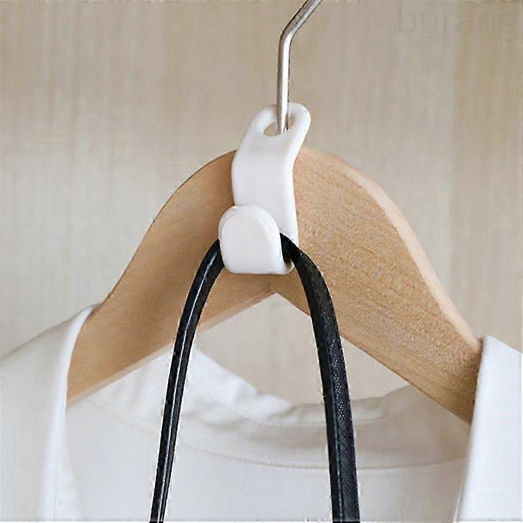 6 Plastic Multi-Layer Clothes Hanger Connecting Hooks - Space-Saving Stackable Wardrobe Hanger for Home Use